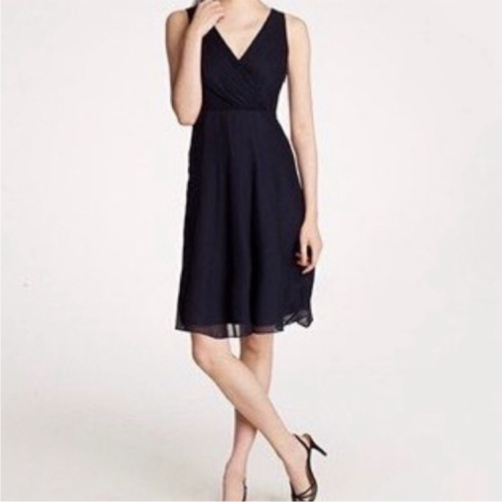 J. Crew 100% Silk Chiffon Evie Dress